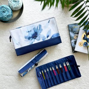 KnitPro Blossom Project Pouch with Roll Up Cases