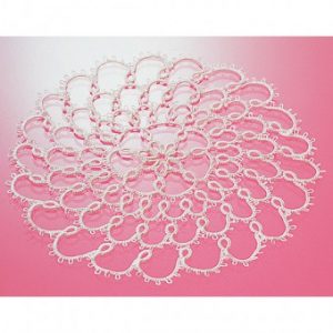 Lace made with tatting shuttle