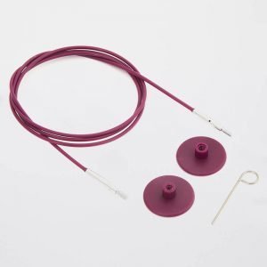KnitPro Purple Nylon Coated Stainless Steel Cables