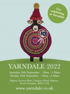 Yarndale 2022 postcard