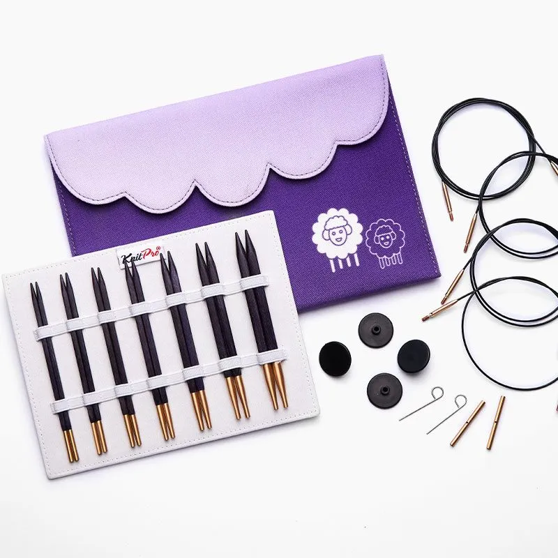 KnitPro J'adore Cubics Interchangeable Circular Needle Set