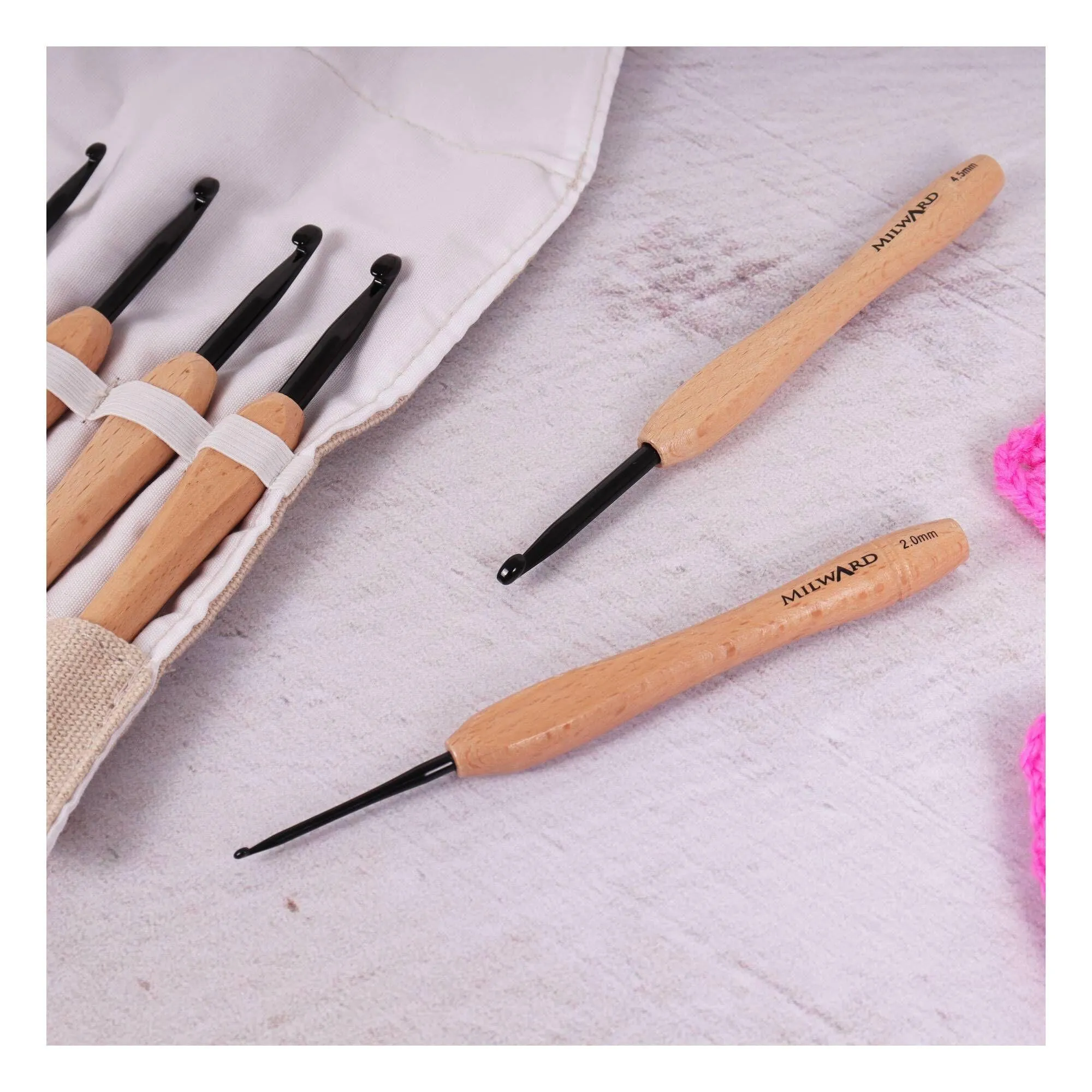 Milward Wooden Crochet set