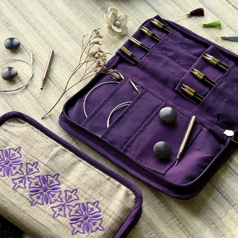 Lantern Moon Bliss a purple bag with a few needles on it