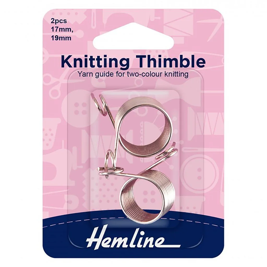 Hemline knitting thimbles set.